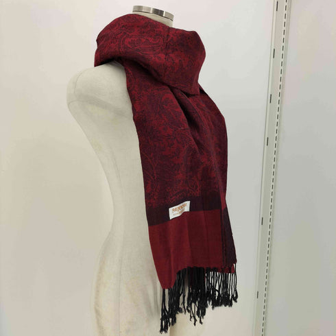 パシュミナ PASHMINA 総柄 カシミヤ シルク 大判 ストール レディース
