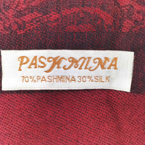 パシュミナ PASHMINA 総柄 カシミヤ シルク 大判 ストール レディース