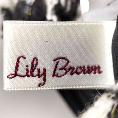 リリーブラウン Lily Brown ツイードローウェスト切替ワンピース レディース FREE