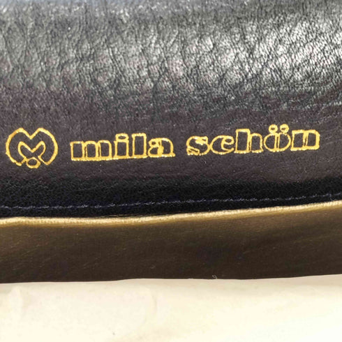 ミラショーン mila schon エンボス レザーハンドバッグ レディース