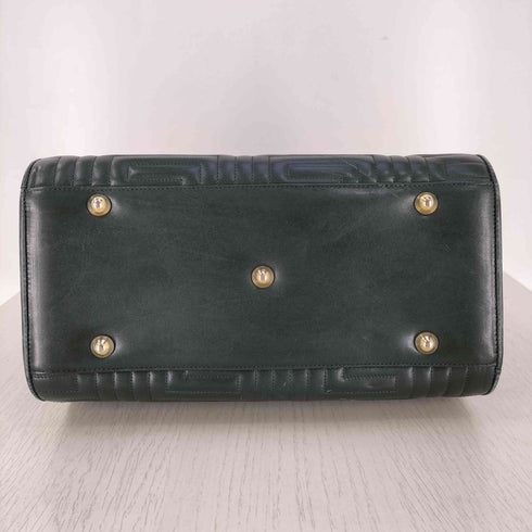 VALENTINO ORLANDI イタリア製 エンボス レザーハンドバッグ レディース