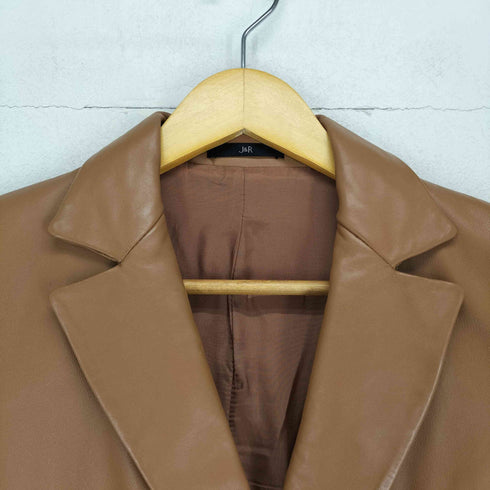 J&R lamb leather ラムレザー2Bテーラードジャケット レディース S
