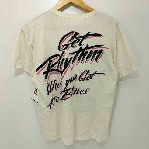 vintage USギタリスト 裾/袖シングル クルーネックTシャツ メンズ