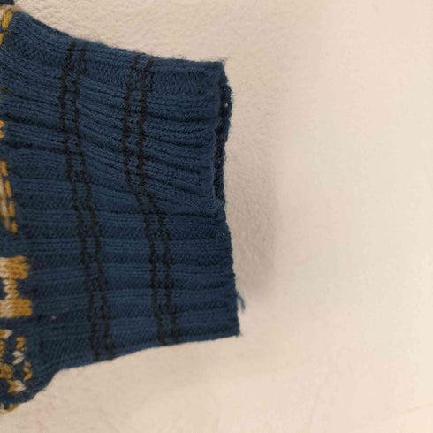 総柄3Dニット メンズ M