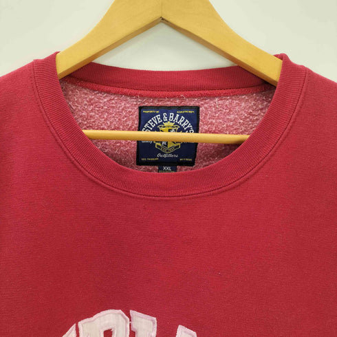 STEVE & BARRY'S 90S INDIANA アーチ カレッジ ロゴ 刺繍 ヘビーウェイト スウェット トレーナー 裏起毛 ビッグサイズ メンズ XXL