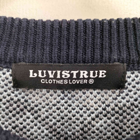 LUVISTRUE 総柄 ニット カーディガン スカート セットアップ レディース FREE