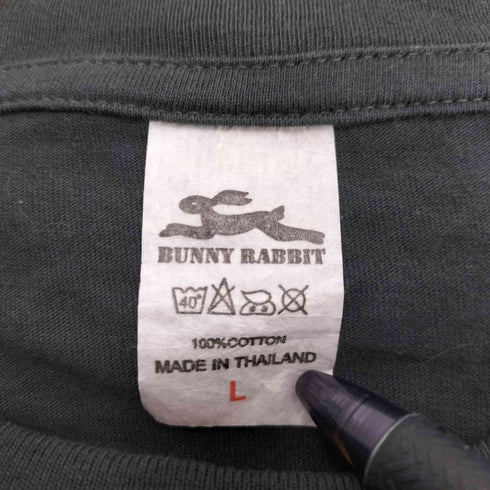 00S BUNNY RABBIT ボディ ハードコア S/S ロック バンド プリント Tシャツ メンズ import:L