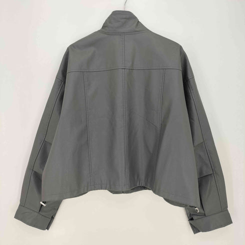 LOWELL Eyelet Cropped Leather Jacket メンズ