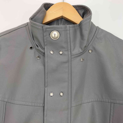 LOWELL Eyelet Cropped Leather Jacket メンズ