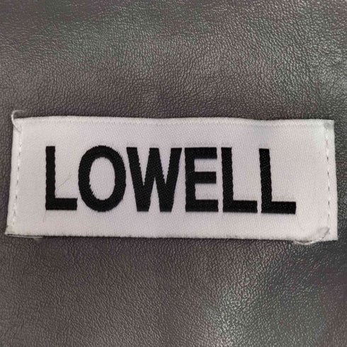LOWELL Eyelet Cropped Leather Jacket メンズ