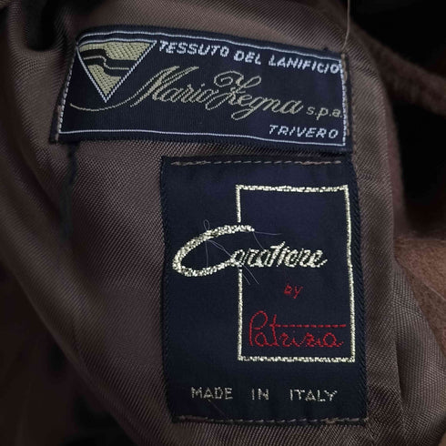 イタリア製 カシミヤ混 ウールステンカラーコート メンズ EUR:52