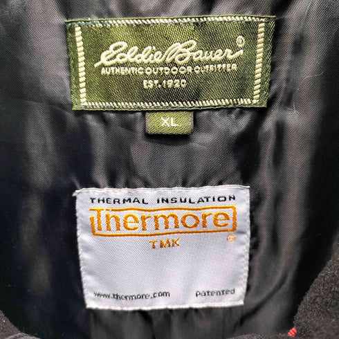 エディーバウアー Eddie Bauer Thermore ライナー付 比翼 ハーフコート メンズ import:XL