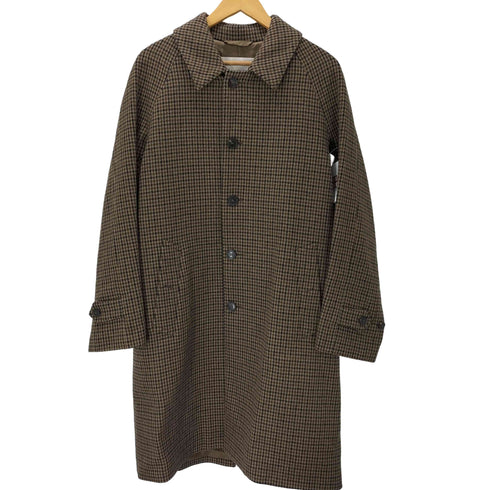 マッキントッシュ Mackintosh 英国製 ハングトゥース 千鳥格子 ウール ステンカラー コート メンズ UK:34
