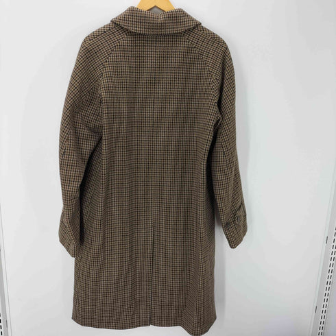 マッキントッシュ Mackintosh 英国製 ハングトゥース 千鳥格子 ウール ステンカラー コート メンズ UK:34