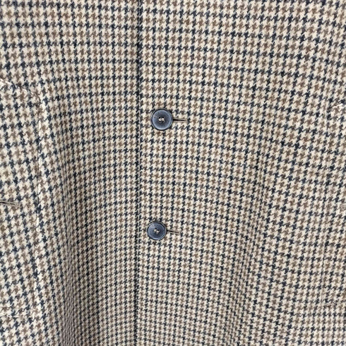 マッキントッシュ Mackintosh 英国製 ハングトゥース 千鳥格子 ウール ステンカラー コート メンズ UK:34