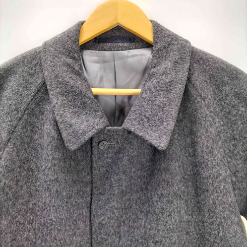 トロージャン trojan BRITISH カシミア 55% 混紡 ウール バルマカーン ステンカラー ロング コート 比翼 メンズ