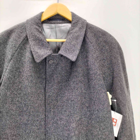 トロージャン trojan BRITISH カシミア 55% 混紡 ウール バルマカーン ステンカラー ロング コート 比翼 メンズ