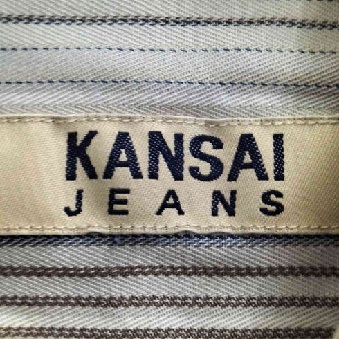 カンサイジーンズ KANSAI JEANS ストライプ レギュラーカラーシャツ メンズ JPN:M