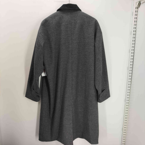 レイジブルー RAGEBLUE WOOLLYTEC 千鳥格子 ハウンドトゥース バルマカーン ステンカラー ロング コート メンズ JPN:M