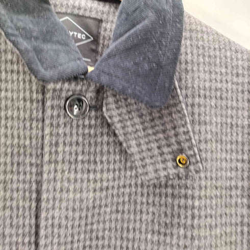 レイジブルー RAGEBLUE WOOLLYTEC 千鳥格子 ハウンドトゥース バルマカーン ステンカラー ロング コート メンズ JPN:M