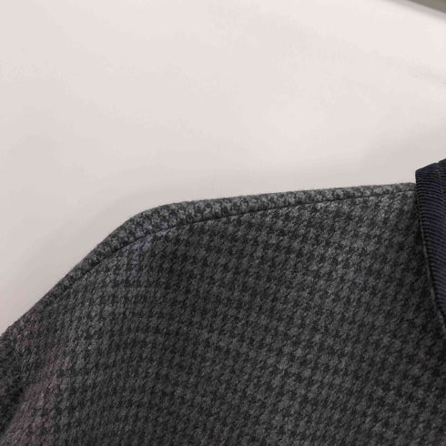 レイジブルー RAGEBLUE WOOLLYTEC 千鳥格子 ハウンドトゥース バルマカーン ステンカラー ロング コート メンズ JPN:M