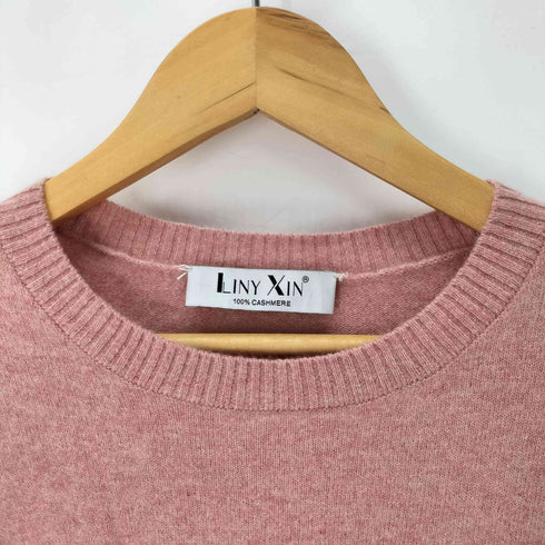 Liny Xin カシミヤ100% クルーネック L/S ニット セーター レディース S