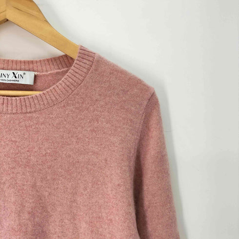 Liny Xin カシミヤ100% クルーネック L/S ニット セーター レディース S