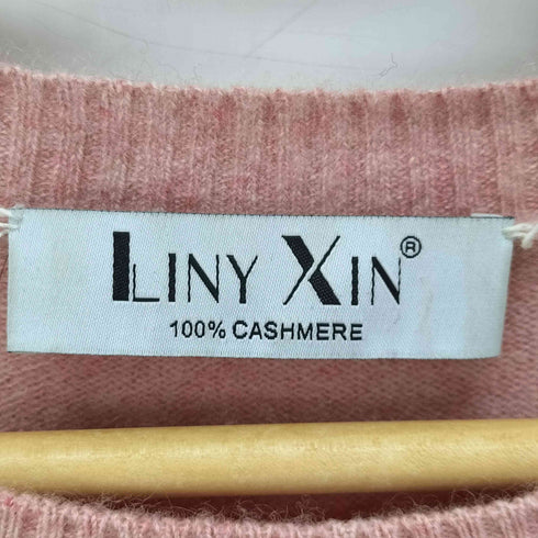 Liny Xin カシミヤ100% クルーネック L/S ニット セーター レディース S