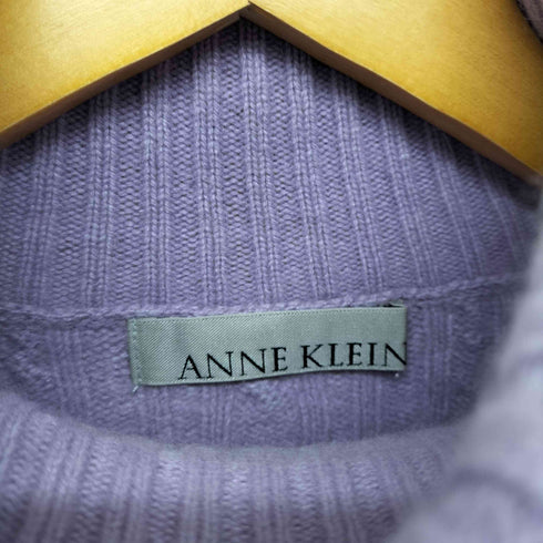 アンクライン ANNE KLEIN cashmere カシミヤ混ケーブルニット レディース M
