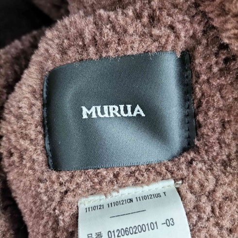 ムルーア MURUA ベルトフェイクムートンブルゾン レディース FREE