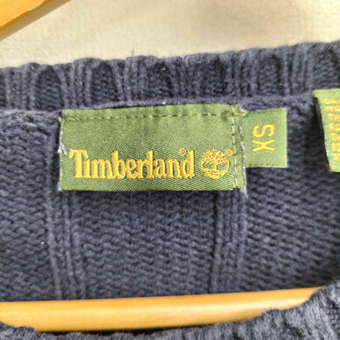 ティンバーランド Timberland 90S ロゴ刺繍 コットン リブ ニット メンズ import:XS