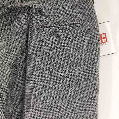 エンジニアードガーメンツ Engineered Garments シンチバック 千鳥格子ウールタックパンツ メンズ 34