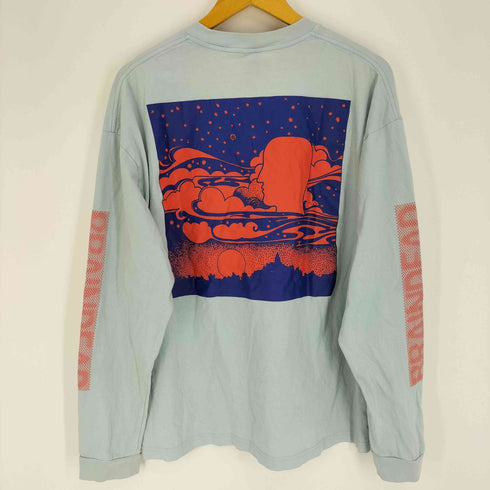 ブレインデッド BRAIN DEAD STEREO REPORT LONG SLEEVE T-SHIRTS ステレオリポート ロンT メンズ import:L