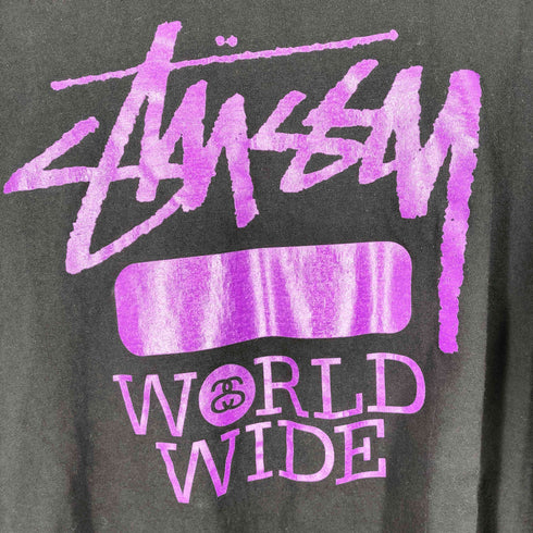 ステューシー Stussy WORLD WIDE プリント クルーネックTシャツ メンズ import:XL