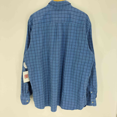 チャップス CHAPS EASY CARE TWLL グラフチェック ロゴ刺繍 L/S B.D シャツ メンズ XXL