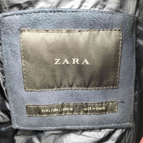 ザラ ZARA Faux Suede BASEBALL JACKET フェイク スエード ベースボール ジャケット メンズ import:L