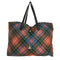 ヴィヴィアンウエストウッド Vivienne Westwood ナイロン ハンドレザー チェック トートバック レディース