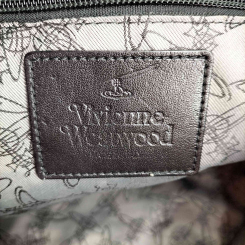 ヴィヴィアンウエストウッド Vivienne Westwood ナイロン ハンドレザー チェック トートバック レディース
