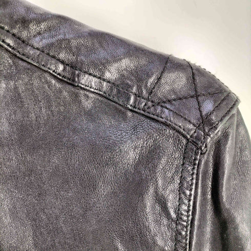 オールセインツ ALLSAINTS 襟ジップ ダブルジップ レザージャケット メンズ import:S