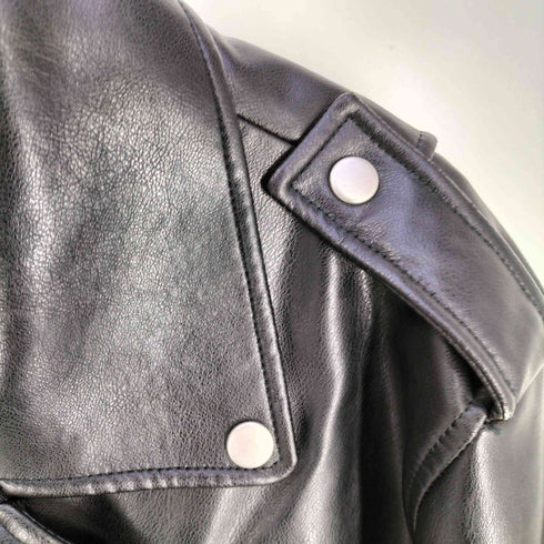 ザラ ZARA FAUX LEATHER BIKER JACKET メンズ import:L