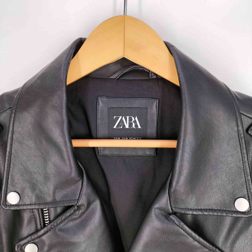 ザラ ZARA FAUX LEATHER BIKER JACKET メンズ import:L