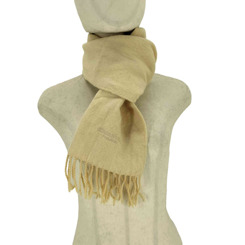 ソニアリキエル SONIA RYKIEL ウール100% ロゴ刺繍マフラー メンズ