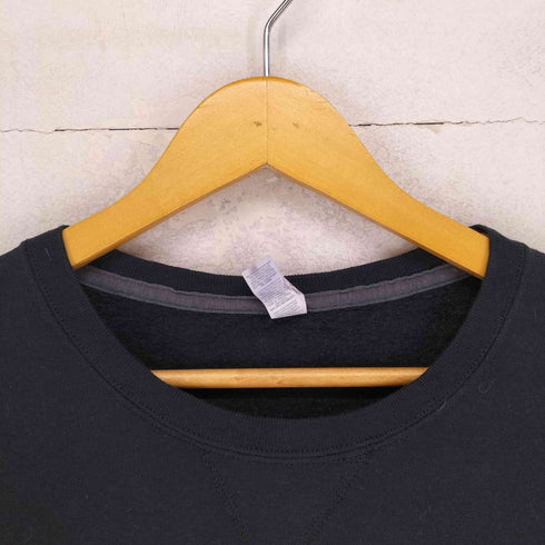 フルーツオブザルーム FRUIT OF THE LOOM FUCK RACISM 前Vガゼット ラメプリントクルーネックスウェット メンズ XL