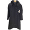 ピュア カシミヤ pure cashmere PURE CASHMERE 100% & Real Fur Balmacaan Coat ピュア カシミア 100% 襟リアルファー バルマカーン ステンカラー ロング コート 比翼 レディース 9