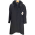 ピュア カシミヤ pure cashmere PURE CASHMERE 100% & Real Fur Balmacaan Coat ピュア カシミア 100% 襟リアルファー バルマカーン ステンカラー ロング コート 比翼 レディース 9