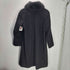 ピュア カシミヤ pure cashmere PURE CASHMERE 100% & Real Fur Balmacaan Coat ピュア カシミア 100% 襟リアルファー バルマカーン ステンカラー ロング コート 比翼 レディース 9