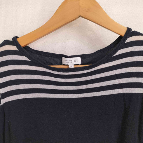 マッキントッシュフィロソフィー MACKINTOSH PHILOSOPHY ボーダー切替 ブラウス レディース 38