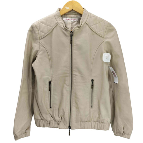 Lamb Leathe Rracing Lacket 羊革 ラムレザーシングル ジップアップ レーシング ライダース ジャケット レディース import:M