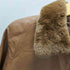 LAMB LEATHER & Real Fur Balmacaan Long Coat 羊革 ラムレザー 襟リアルファー バルマカーン ステンカラー ロング コート キャメル レディース 9