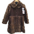 Real Fur 100% & Real Leather Tiered Mouton Long Coat リアルファー 100% & 本革 リアルレザー 切替え 装飾 ティアード ムートン ロング コート レディース 9